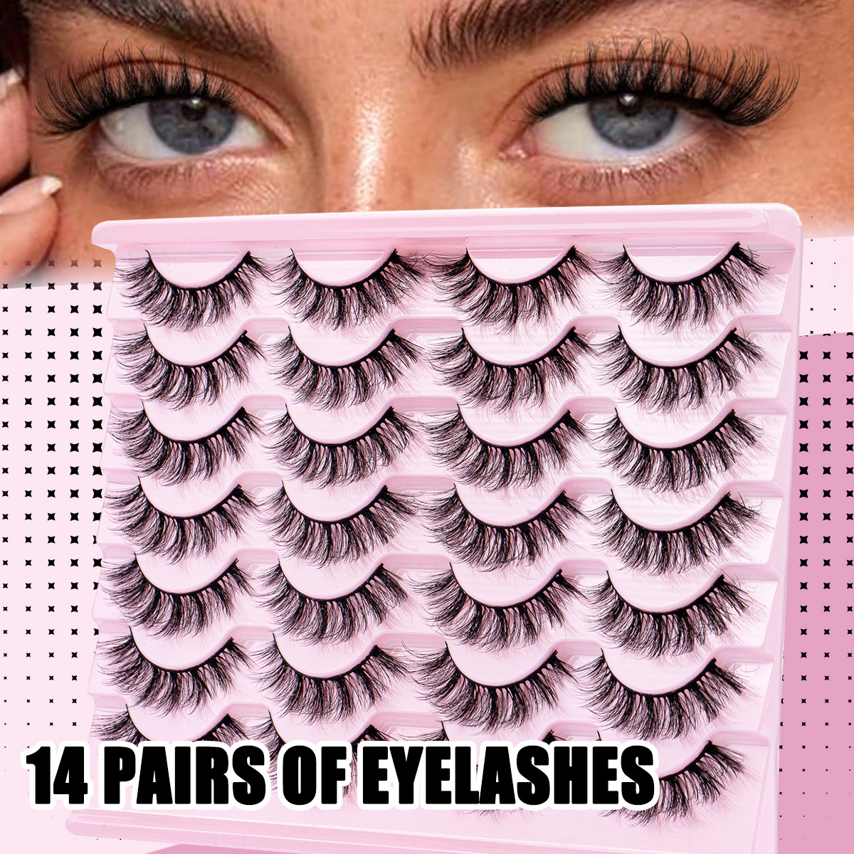 Eyelash Extension Cat Eye Wispy - Cat Eye Lashes Faux Mink Eyelashes