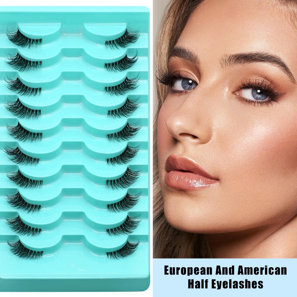 Half Lashes 10 Pairs Natural L - Eyelash Extension Cat Eye Wispy recensione e prezzo