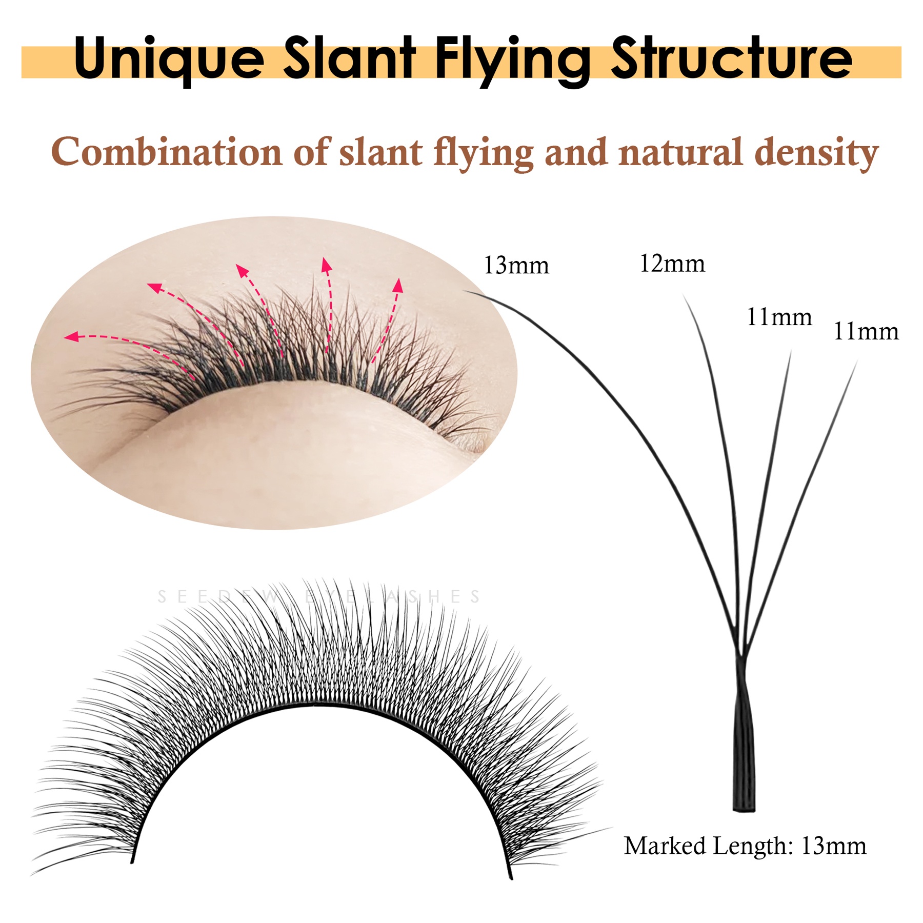 SEEDEW Fox 3D 4D Eyelash Exten - Eyelash Extension Fox Eye recensione e prezzo