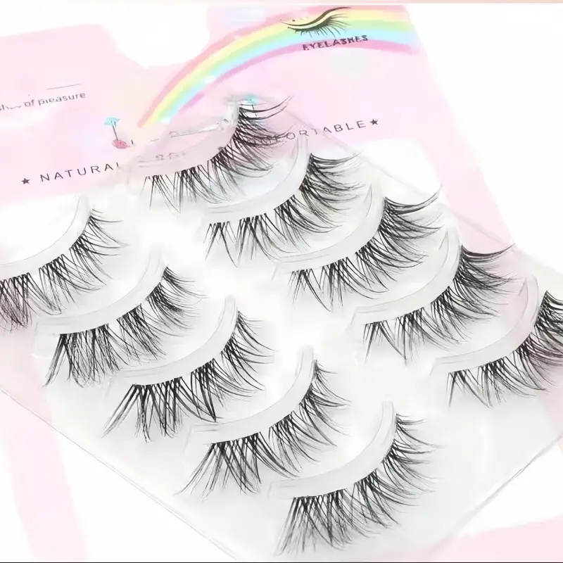 5 pairs Fox Eye False Eyelashe - Eyelash Extension Fox Eye recensione e prezzo