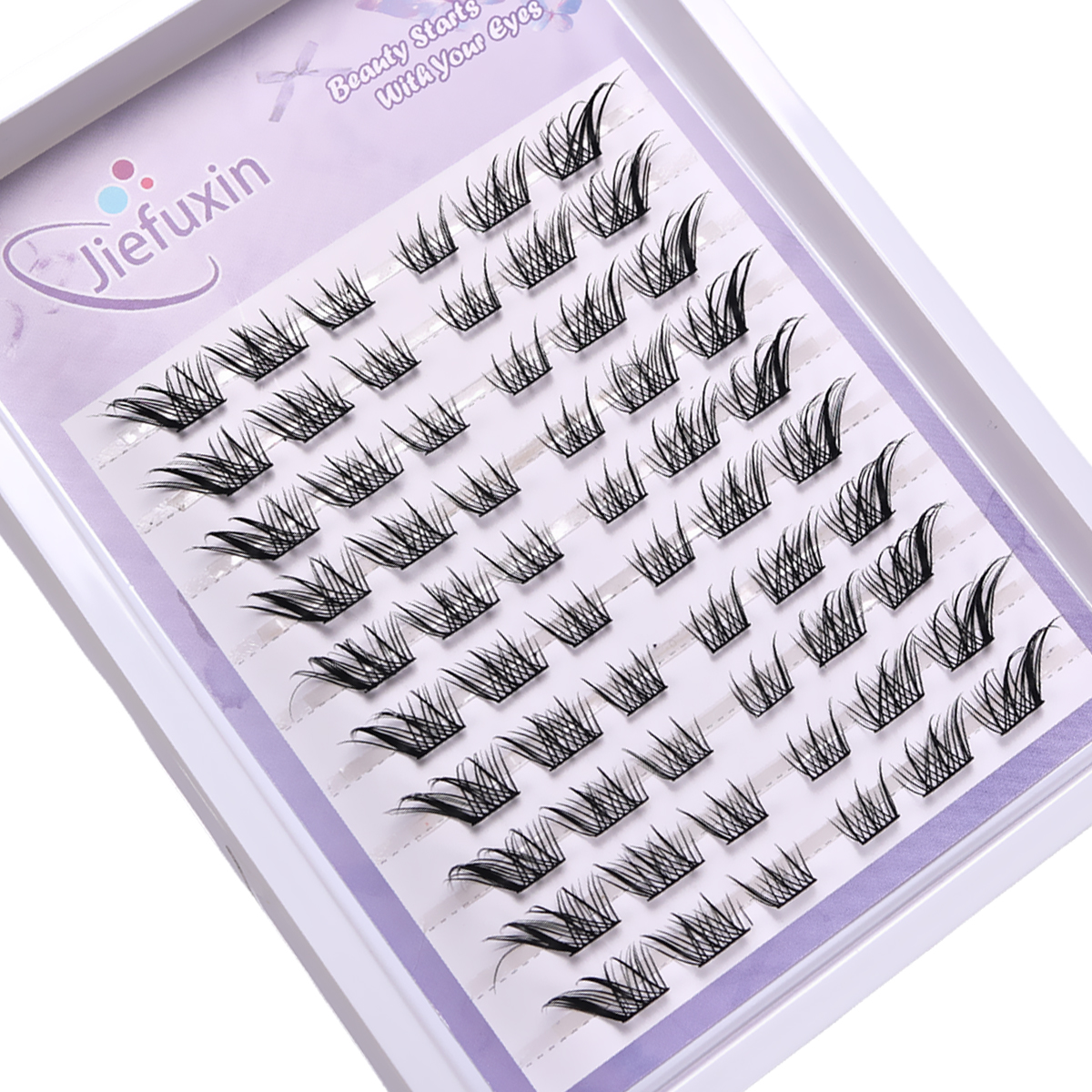 10Rows Fox Eye Effect Fluffy F - Eyelash Extension Fox Eye recensione e prezzo