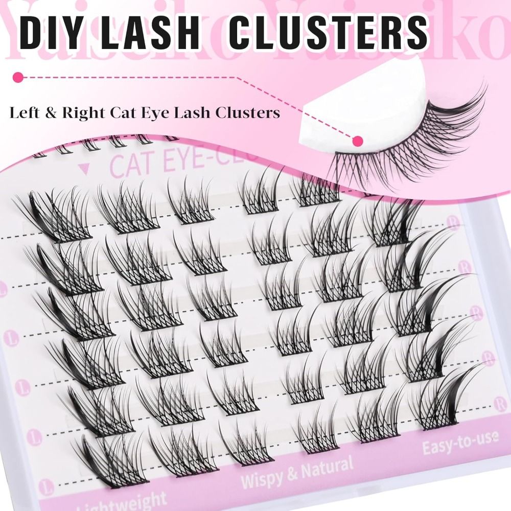 New 3D Cat Eye Self Adhesive L - Eyelash Extension Fox Eye recensione e prezzo