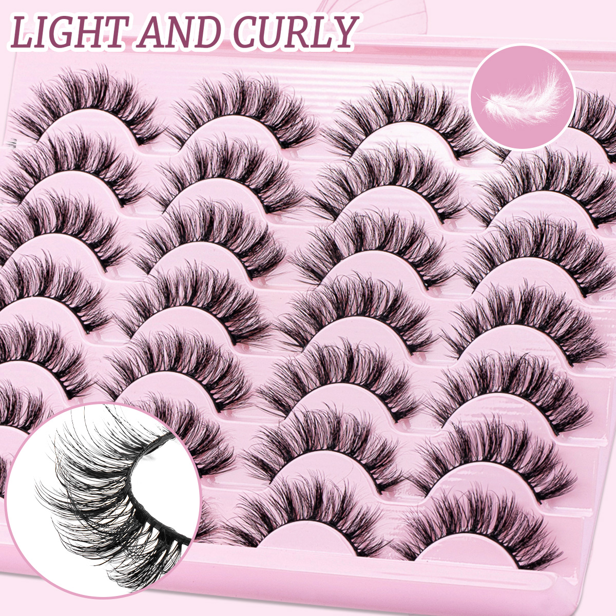Cat Eye Lashes Faux Mink Eyela - Eyelash Extension Cat Eye Wispy recensione e prezzo