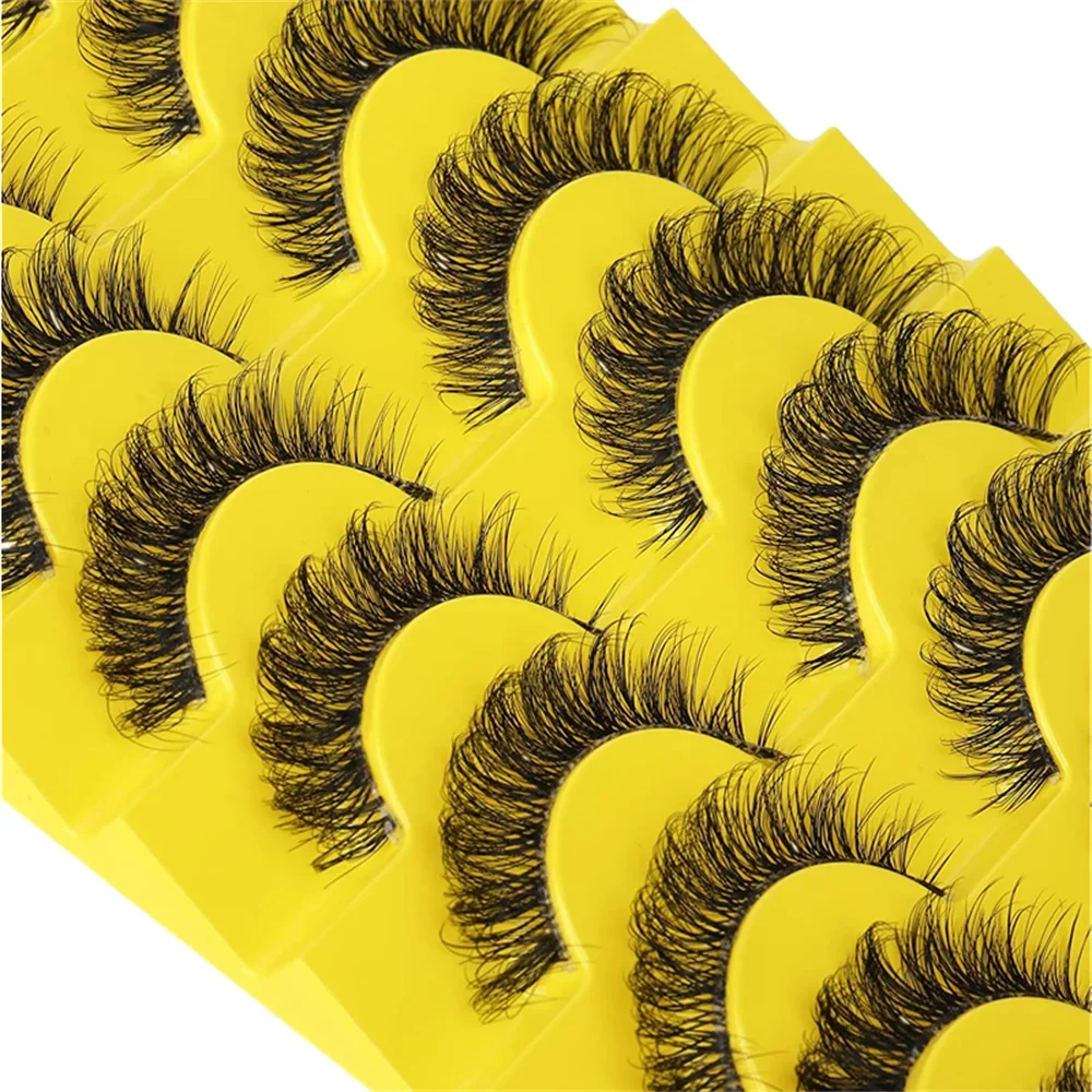 10 Pairs 6D Super Fluffy Faux  - Eyelash Extension Cat Eye Wispy recensione e prezzo