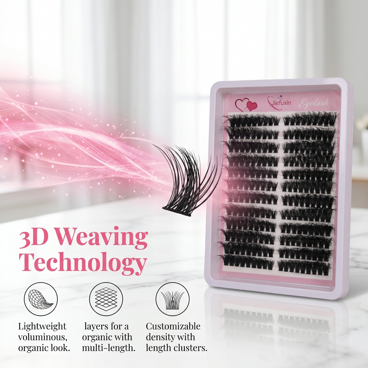 Fluffy Volume Cluster Lashes C - Eyelash Extension Cat Eye Wispy recensione e prezzo