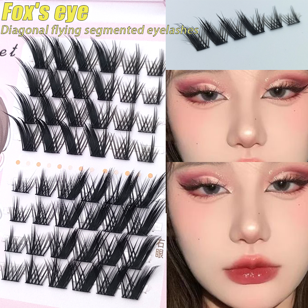 8Rows 3D Fluffy Single Cluster - Eyelash Extension Fox Eye recensione e prezzo
