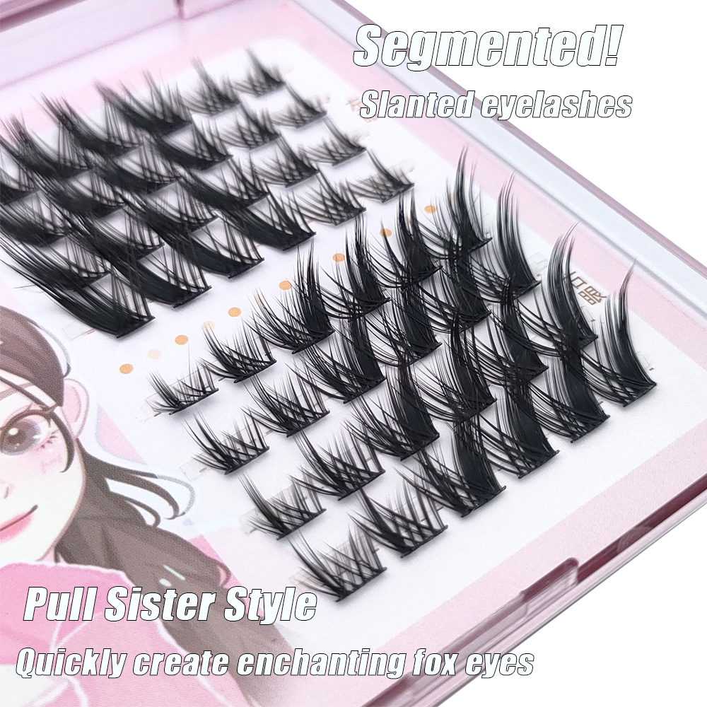 8Rows 3D Fluffy Single Cluster - Eyelash Extension Fox Eye recensione e prezzo