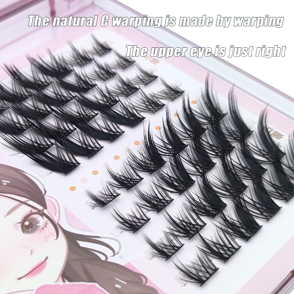 8Rows 3D Fluffy Single Cluster - Eyelash Extension Fox Eye recensione e prezzo