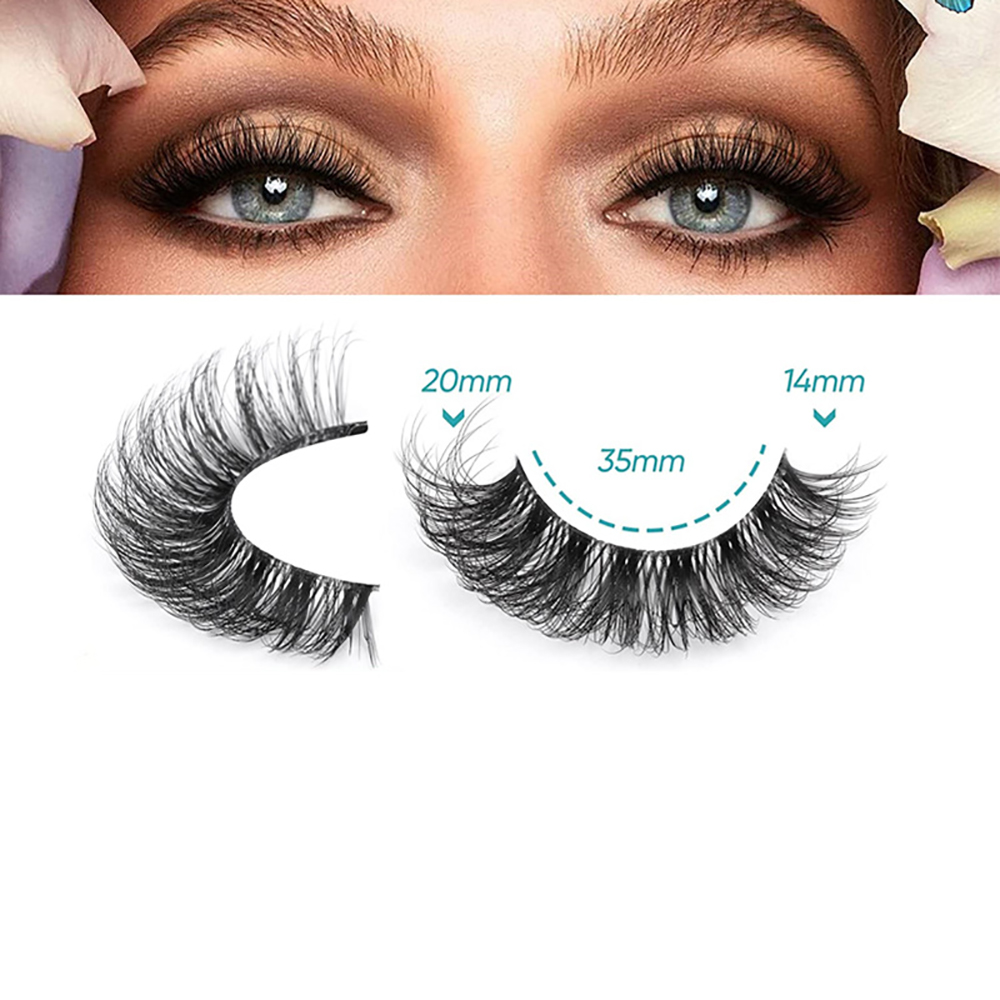 10 Pairs False Eyelashes 6D Su - Eyelash Extension Cat Eye Wispy recensione e prezzo