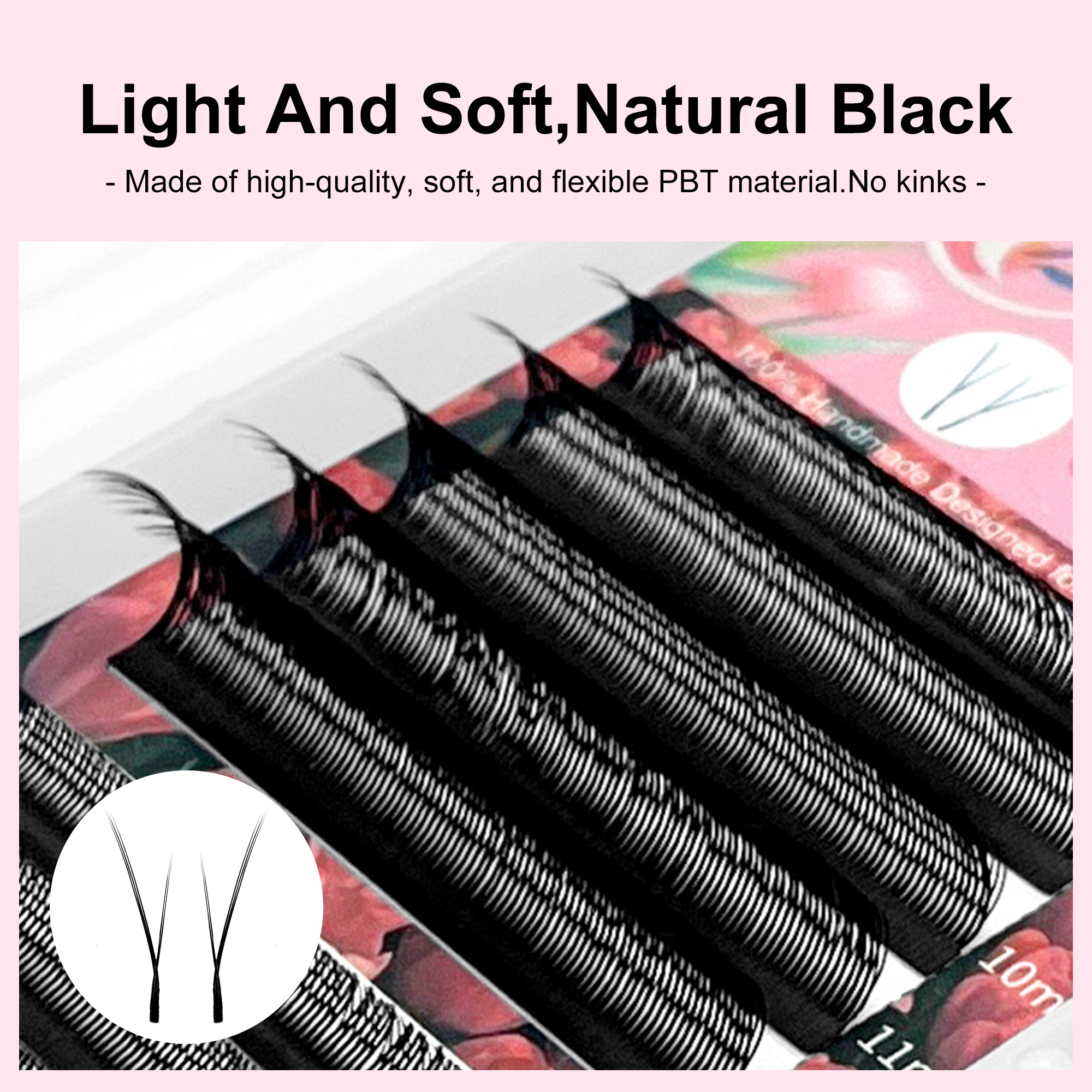 LAKANAKU YY Shape Black Fox Ey - Eyelash Extension Fox Eye recensione e prezzo