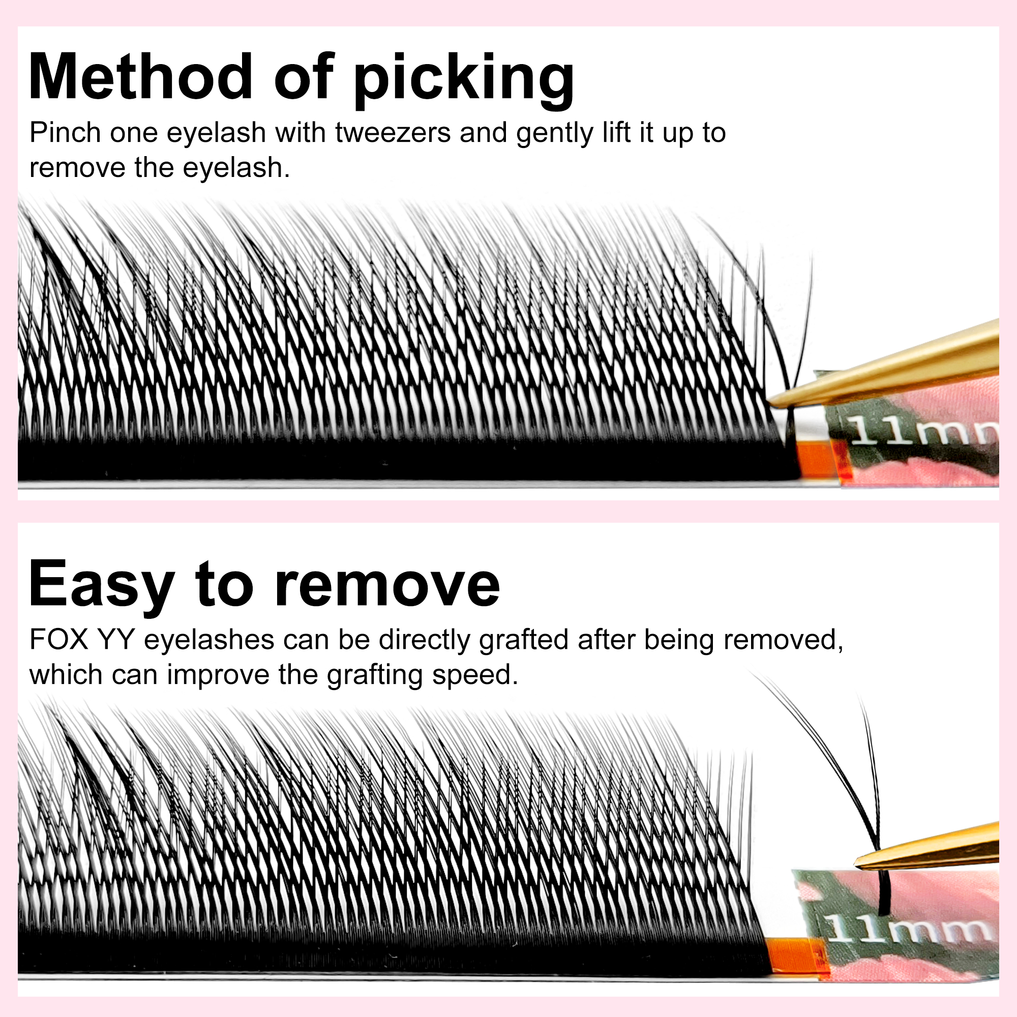 LAKANAKU YY Shape Black Fox Ey - Eyelash Extension Fox Eye recensione e prezzo