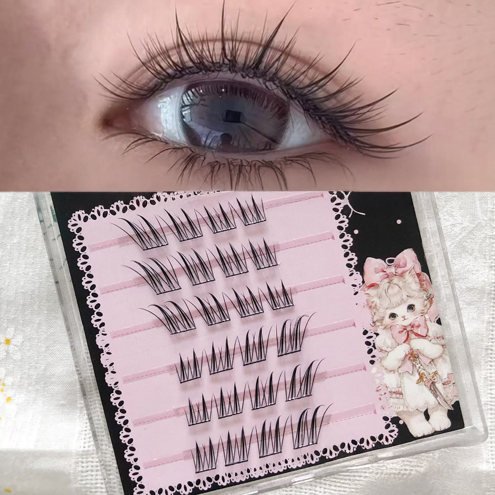 6/10/20 Rows Foxes False Eyela - Eyelash Extension Fox Eye recensione e prezzo