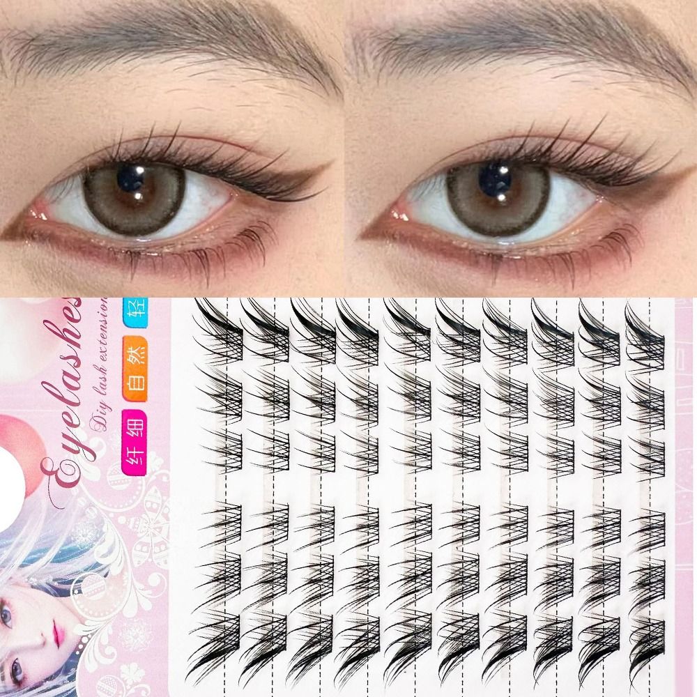 3D Cat Eye Clusters Lashes Nat - Eyelash Extension Fox Eye recensione e prezzo