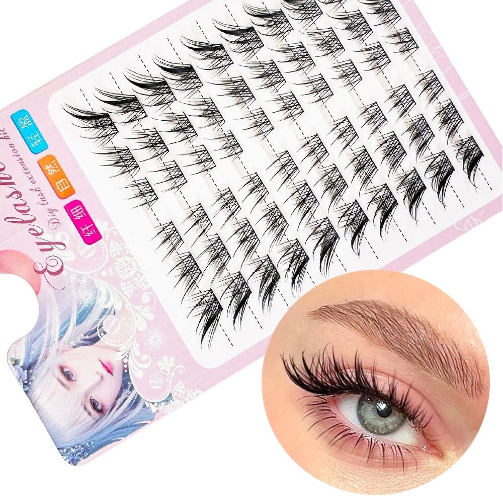 3D Cat Eye Clusters Lashes Nat - Eyelash Extension Fox Eye recensione e prezzo