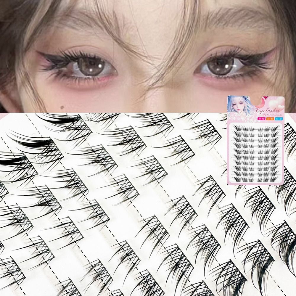 3D Cat Eye Clusters Lashes Nat - Eyelash Extension Fox Eye recensione e prezzo