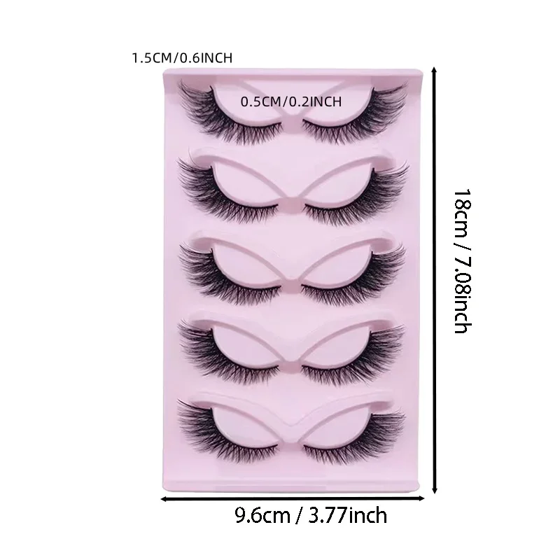 5 Pairs Cat Eye Lashes Wispy F - Eyelash Extension Cat Eye Wispy recensione e prezzo