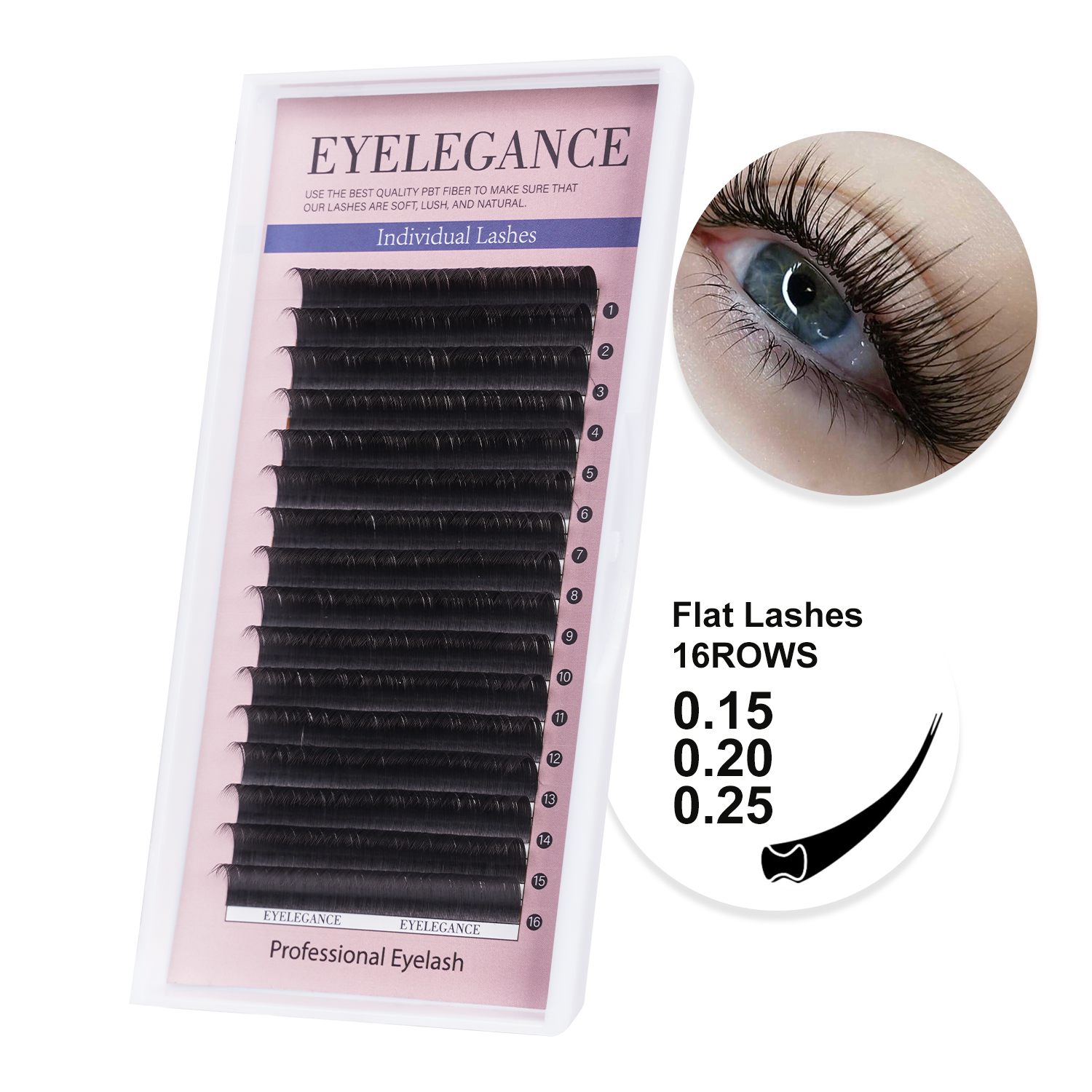 EYELEGAANCE false eyelashes16R - Eyelash Extension Qc recensione e prezzo