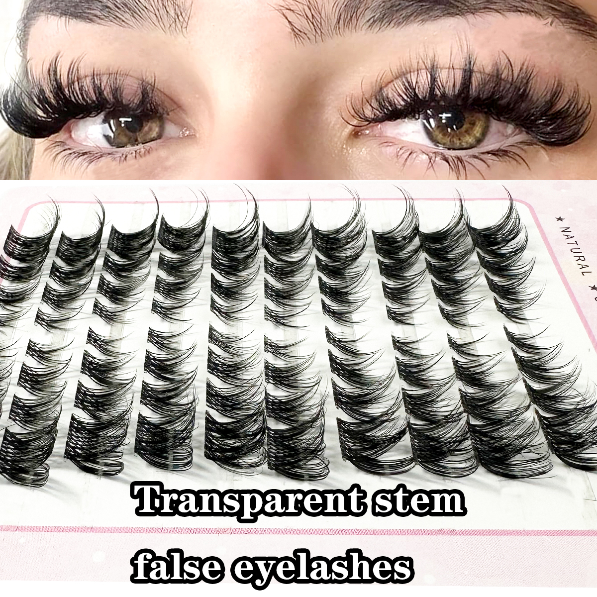 Transparent Stem False Eyelash - Eyelash Extension Fox Eye recensione e prezzo