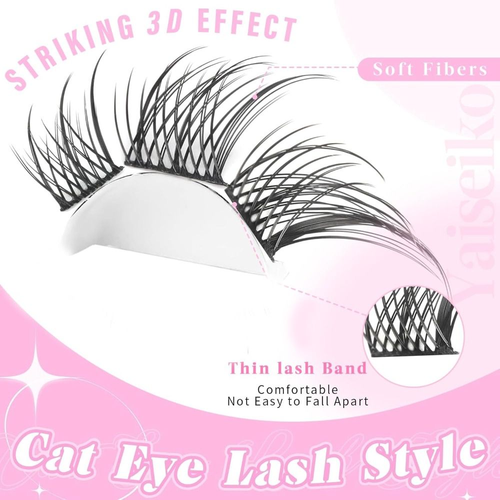 New 3D Cat Eye Self Adhesive L - Eyelash Extension Cat Eye Wispy recensione e prezzo
